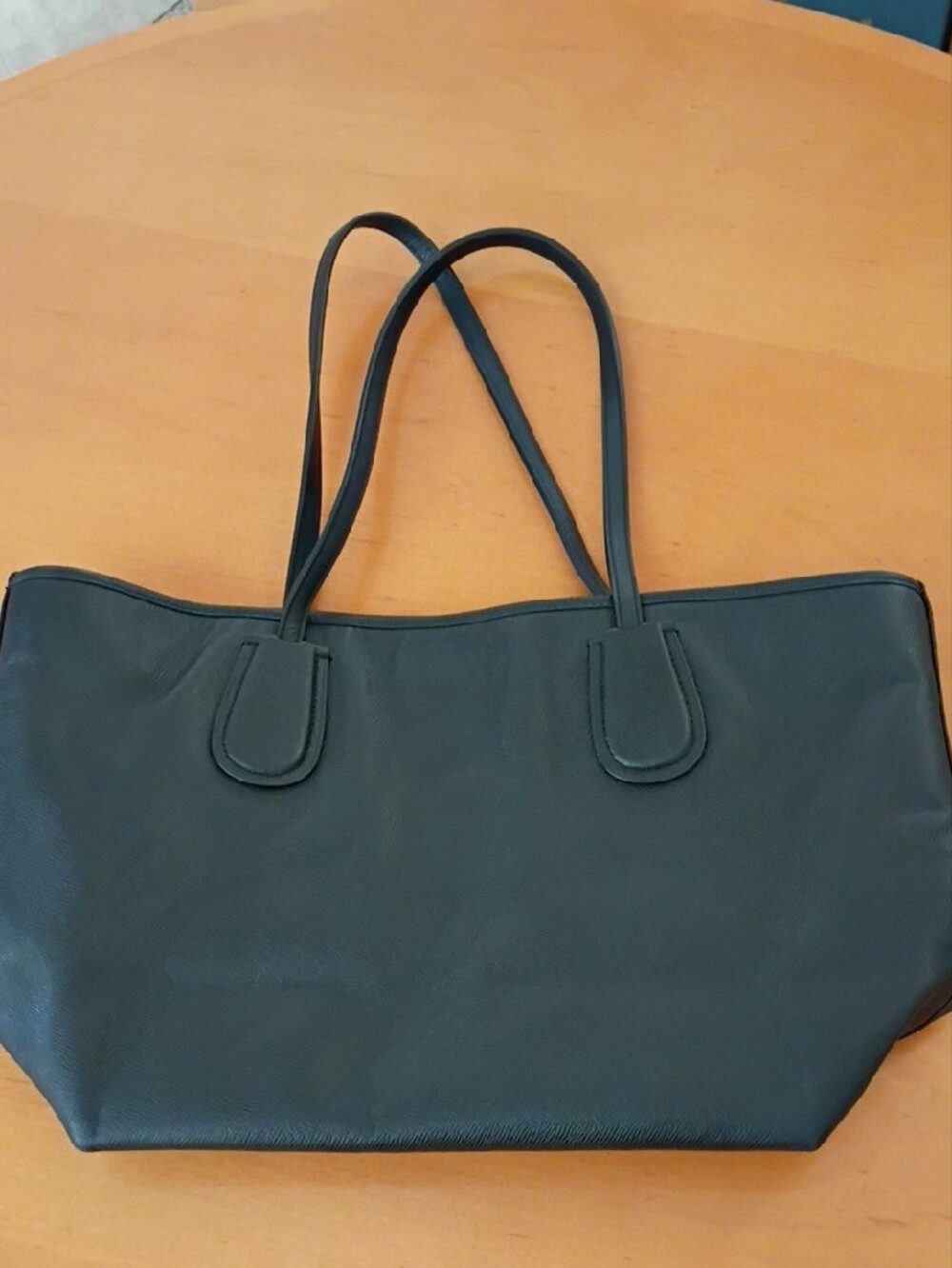 Coach Taxi Leather Zip Top Tote in black with Gold Logo - Picture 3 of 13